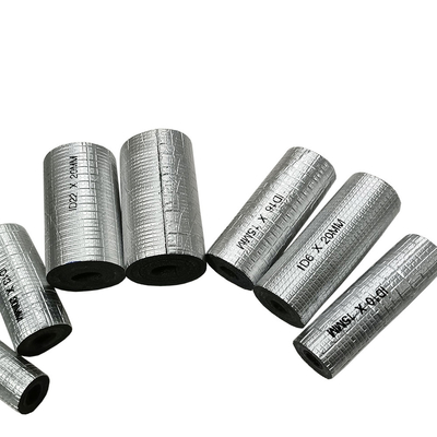 HVAC Duct Insulation Roll Polyethylene Cross Linked Foam XLPE Rolls With Aluminum Foil And Adhesive Glue สูตรปรับปรุงความอ่อนแอของอากาศ