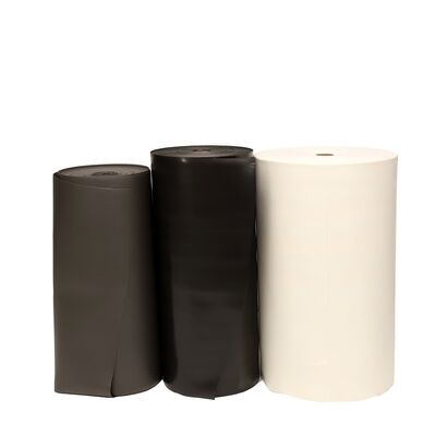 0.15mm 0.2mm 0.3mm Thin IXPE Foam Roll Gum Backed Waterproof Insulation Material สําหรับเทปและแอพลิเคชั่นอิเล็กทรอนิกส์