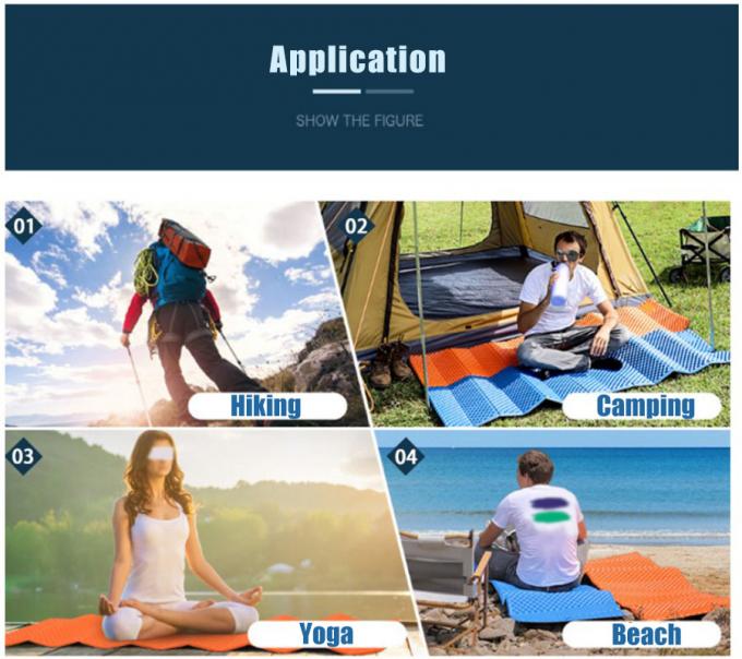 ขายปลีก แผ่นนอนพับสองชั้น ผนังอลูมิเนียมสีขาว ห้องปิด IXPE XPE หมองนอน 8